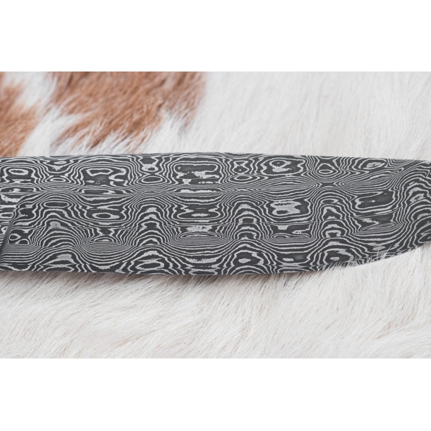 Exclusive Damascus knife 14,4 cm chestnut tree/mammoth tooth