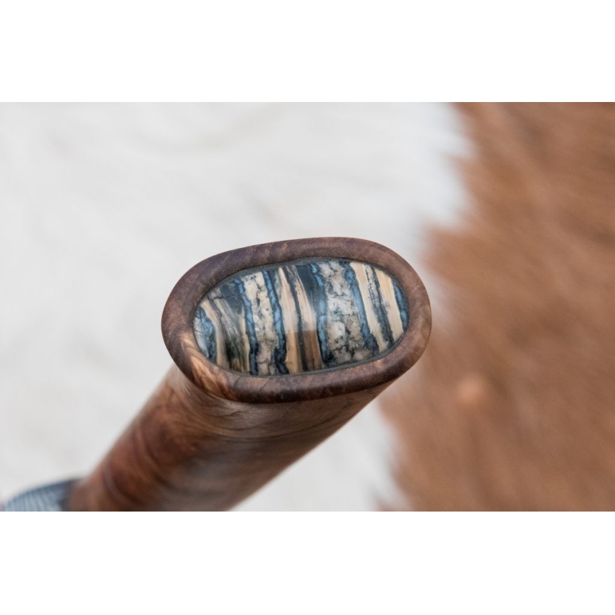 Exclusive Damascus knife 14,4 cm chestnut tree/mammoth tooth