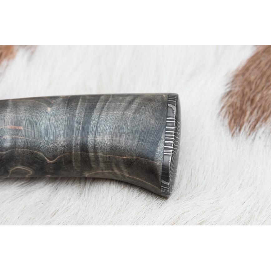 Exclusive Damascus knife 14 cm ash