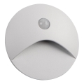 EXIN LED stair light with motion and dusk sensor LED/2,5W/230V 4000K IP65 white, round