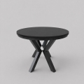 Extendable dining table CONVI 100/140x73 cm black