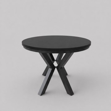 Extendable dining table CONVI 100/140x73 cm black