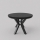 Extendable dining table CONVI 100/140x73 cm black