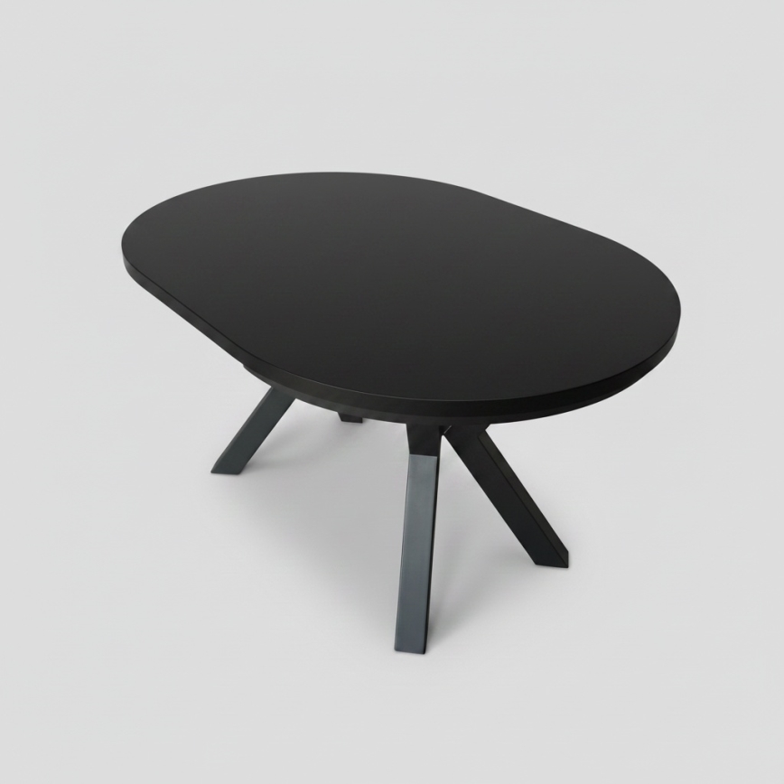 Extendable dining table CONVI 100/140x73 cm black
