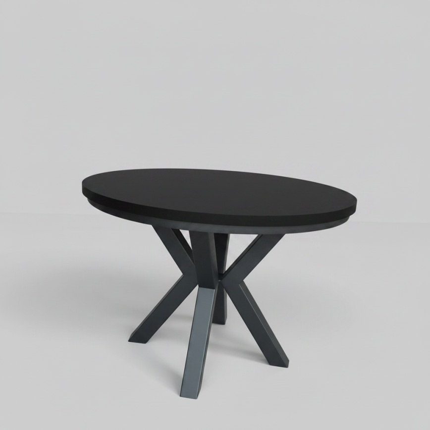 Extendable dining table CONVI 100/140x73 cm black