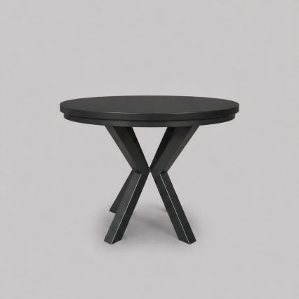 Extendable dining table CONVI 100/140x73 cm black