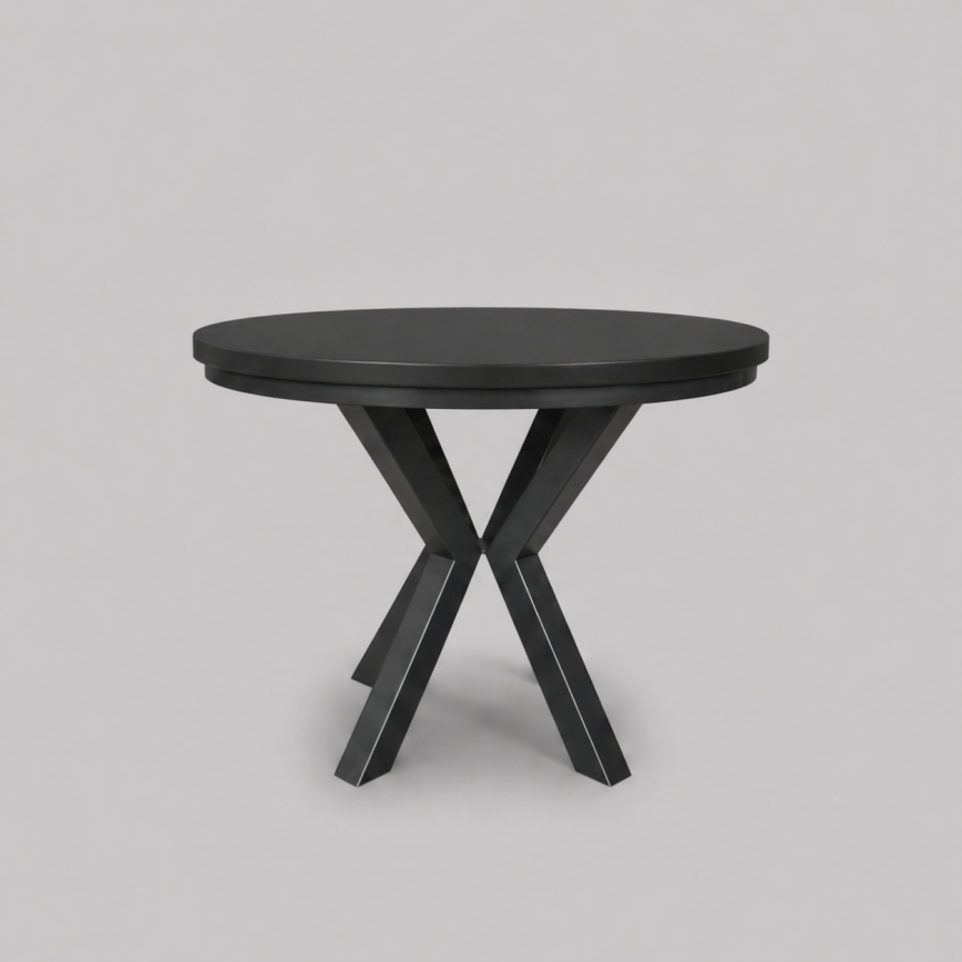 Extendable dining table CONVI 100/140x73 cm black