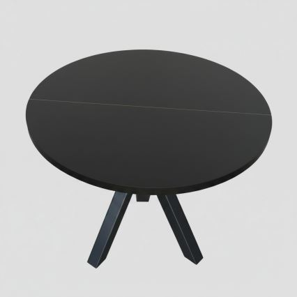 Extendable dining table CONVI 100/140x73 cm black