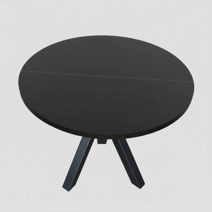 Extendable dining table CONVI 100/140x73 cm black