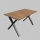 Extendable dining table DOMO 150/190 x 80 cm Lefkas oak/black