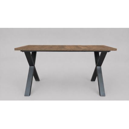 Extendable dining table DOMO 150/190 x 80 cm Lefkas oak/black