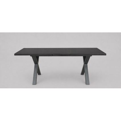 Extendable Dining Table DOMO 150/190x80 cm Black