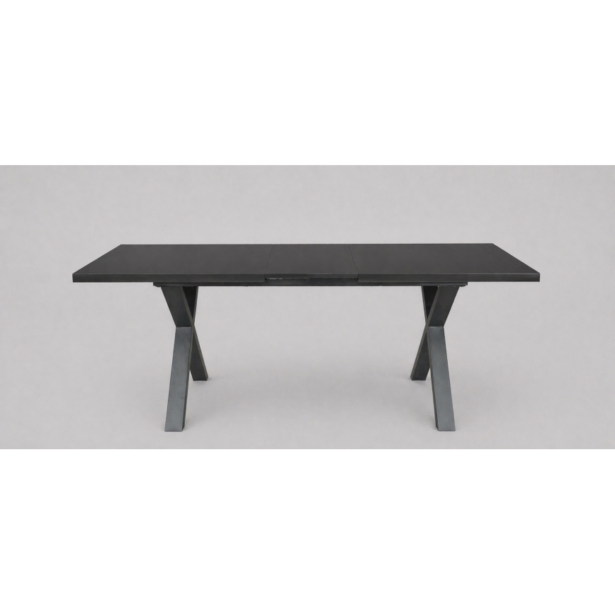 Extendable Dining Table DOMO 150/190x80 cm Black
