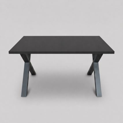 Extendable Dining Table DOMO 150/190x80 cm Black