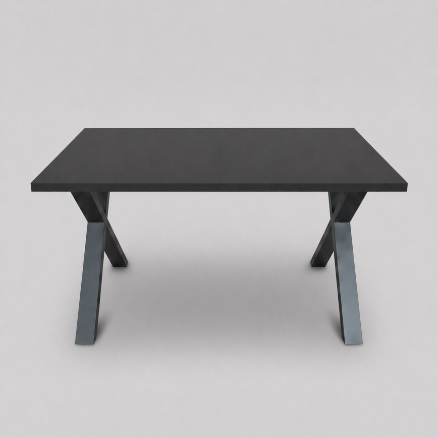 Extendable Dining Table DOMO 150/190x80 cm Black