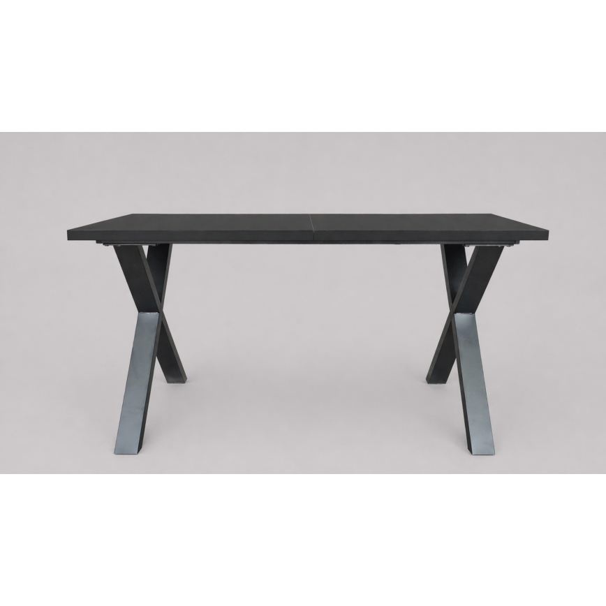 Extendable Dining Table DOMO 150/190x80 cm Black