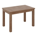 Extendable dining table DOO 120/160x75 cm light walnut
