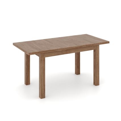 Extendable dining table DOO 120/160x75 cm light walnut