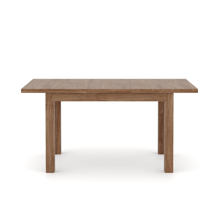 Extendable dining table DOO 120/160x75 cm light walnut