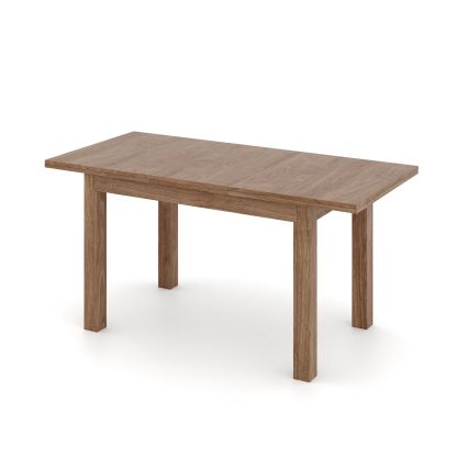 Extendable dining table DOO 120/160x75 cm light walnut