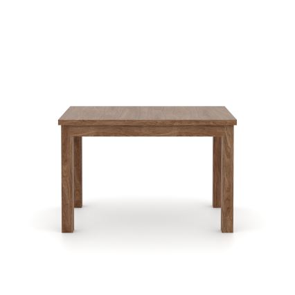 Extendable dining table DOO 120/160x75 cm light walnut
