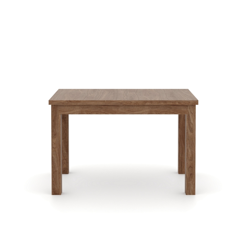 Extendable dining table DOO 120/160x75 cm light walnut