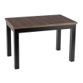 Extendable dining table DOO 120/160x75 cm macadamia/black