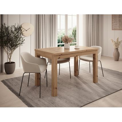 Extendable dining table DOO 120/160x75 cm oak artisan