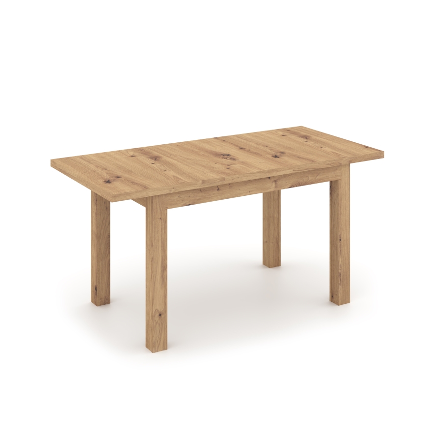 Extendable dining table DOO 120/160x75 cm oak artisan