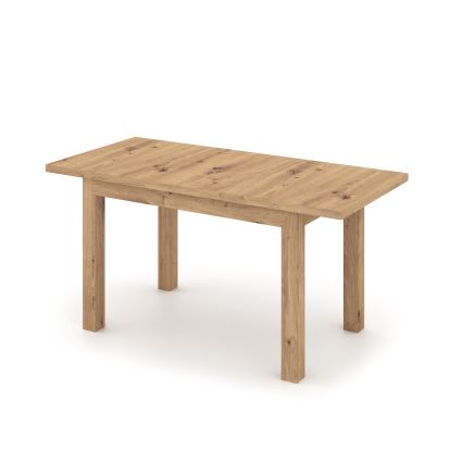 Extendable dining table DOO 120/160x75 cm oak artisan