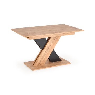 Extendable dining table DROM 130/175x85 cm Wotan oak/black
