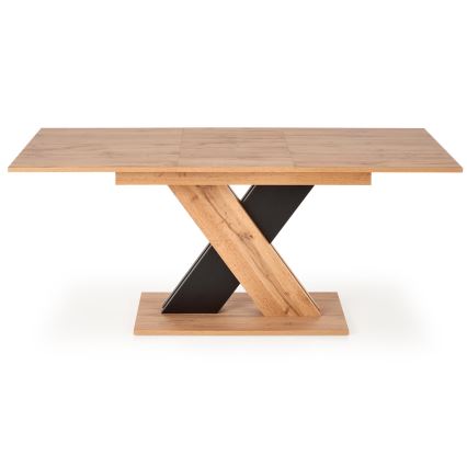 Extendable dining table DROM 130/175x85 cm Wotan oak/black