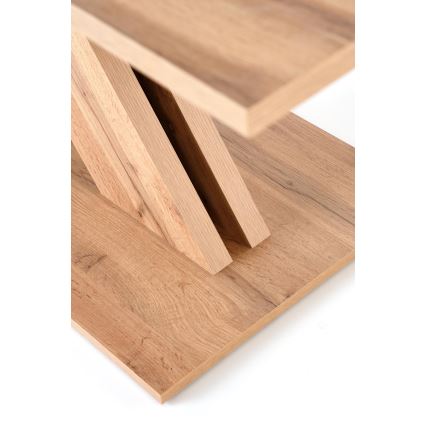 Extendable dining table DROM 130/175x85 cm Wotan oak/black