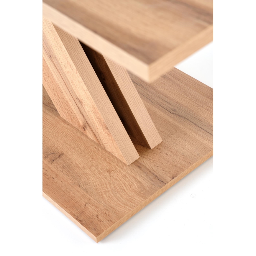 Extendable dining table DROM 130/175x85 cm Wotan oak/black