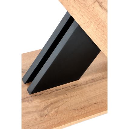 Extendable dining table DROM 130/175x85 cm Wotan oak/black
