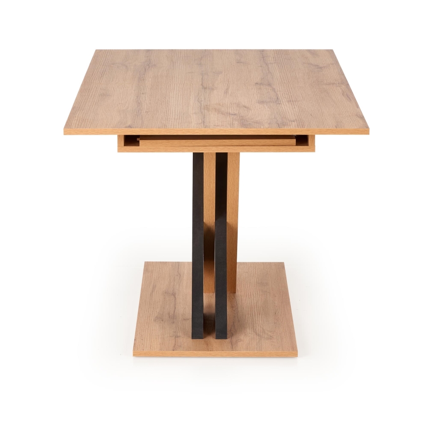 Extendable dining table DROM 130/175x85 cm Wotan oak/black
