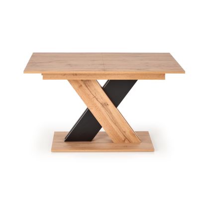 Extendable dining table DROM 130/175x85 cm Wotan oak/black