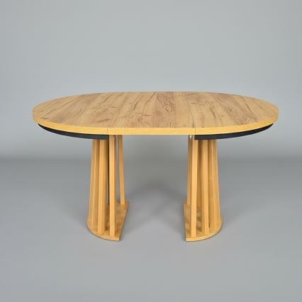 Extendable dining table NEXUS 100/140x77 cm craft oak/black