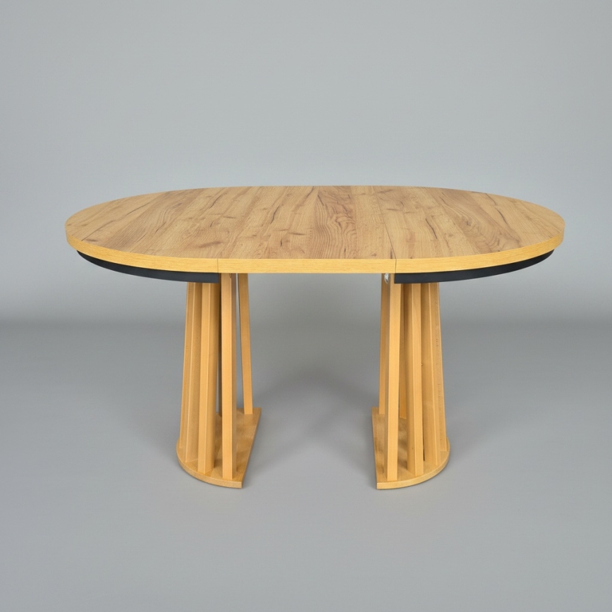 Extendable dining table NEXUS 100/140x77 cm craft oak/black