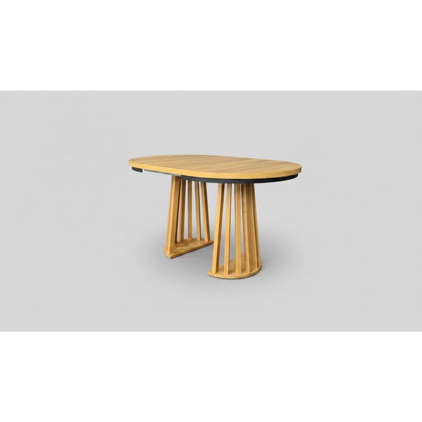 Extendable dining table NEXUS 100/140x77 cm craft oak/black
