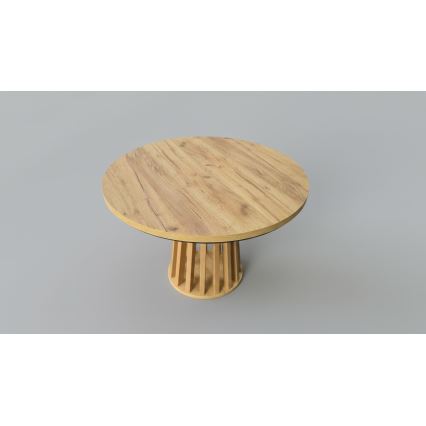 Extendable dining table NEXUS 100/140x77 cm craft oak/black