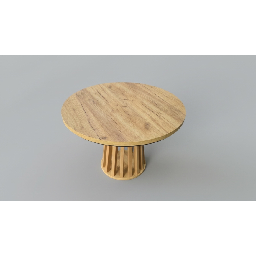 Extendable dining table NEXUS 100/140x77 cm craft oak/black