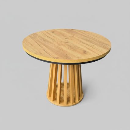 Extendable dining table NEXUS 100/140x77 cm craft oak/black