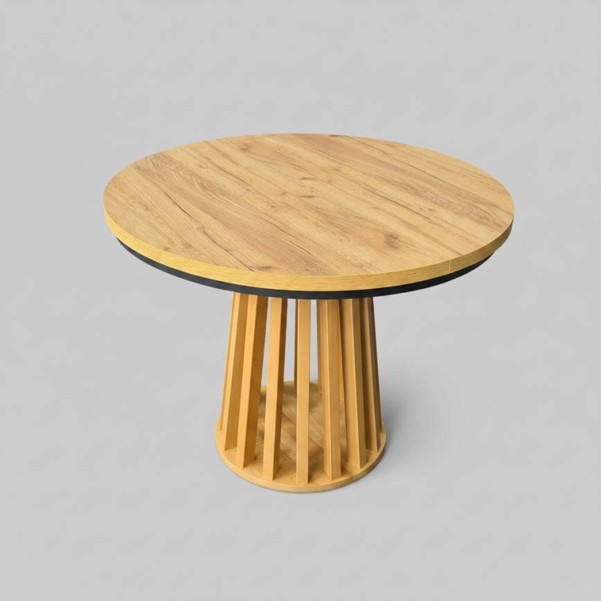 Extendable dining table NEXUS 100/140x77 cm craft oak/black