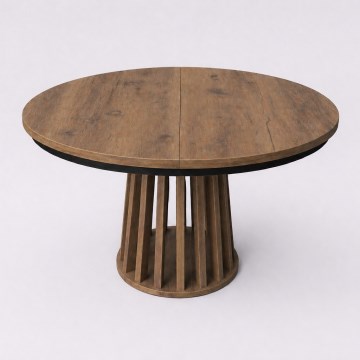 Extendable dining table NEXUS 100/140x77 cm Lefkas oak/black