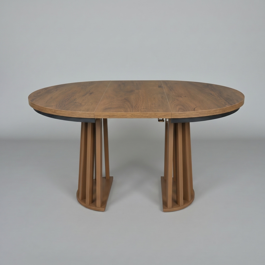 Extendable dining table NEXUS 100/140x77 cm Lefkas oak/black