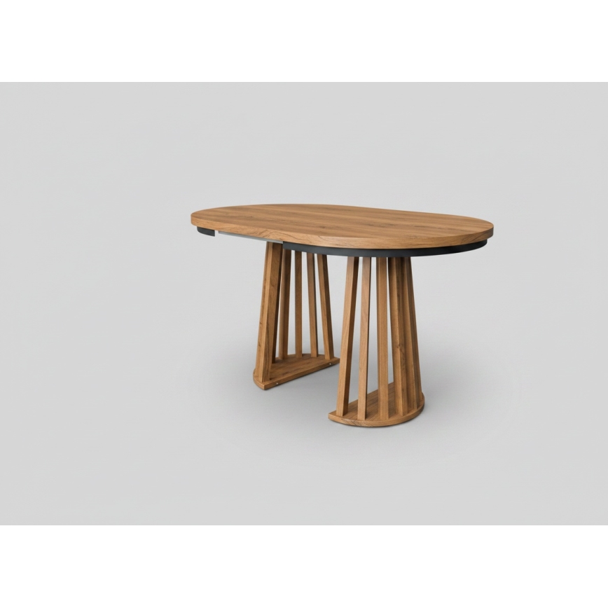 Extendable dining table NEXUS 100/140x77 cm Lefkas oak/black