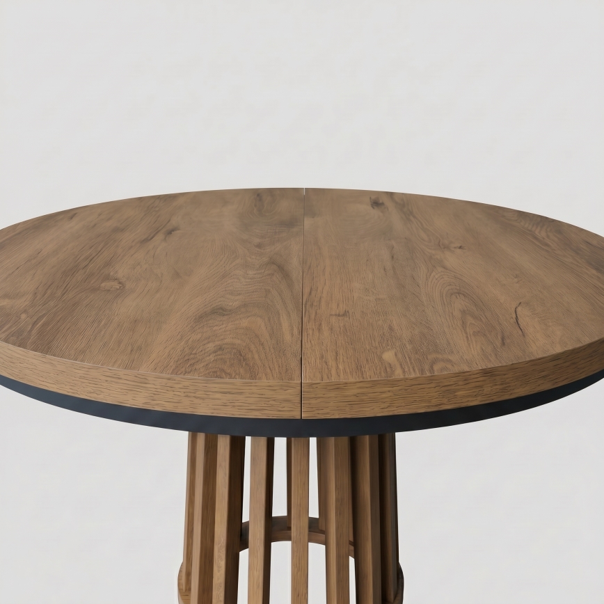 Extendable dining table NEXUS 100/140x77 cm Lefkas oak/black