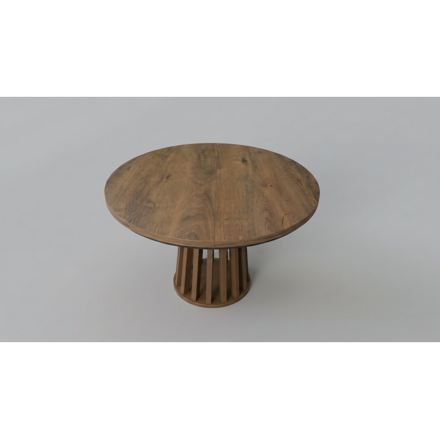 Extendable dining table NEXUS 100/140x77 cm Lefkas oak/black