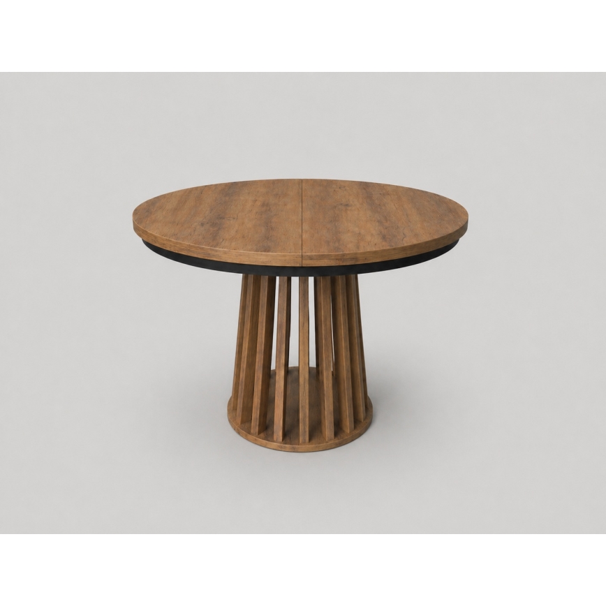 Extendable dining table NEXUS 100/140x77 cm Lefkas oak/black